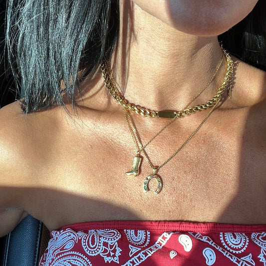 Lucky You Horse Shoe Necklace