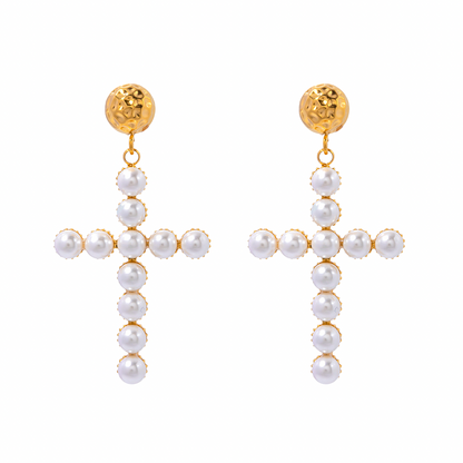 Cross the Line Earrings