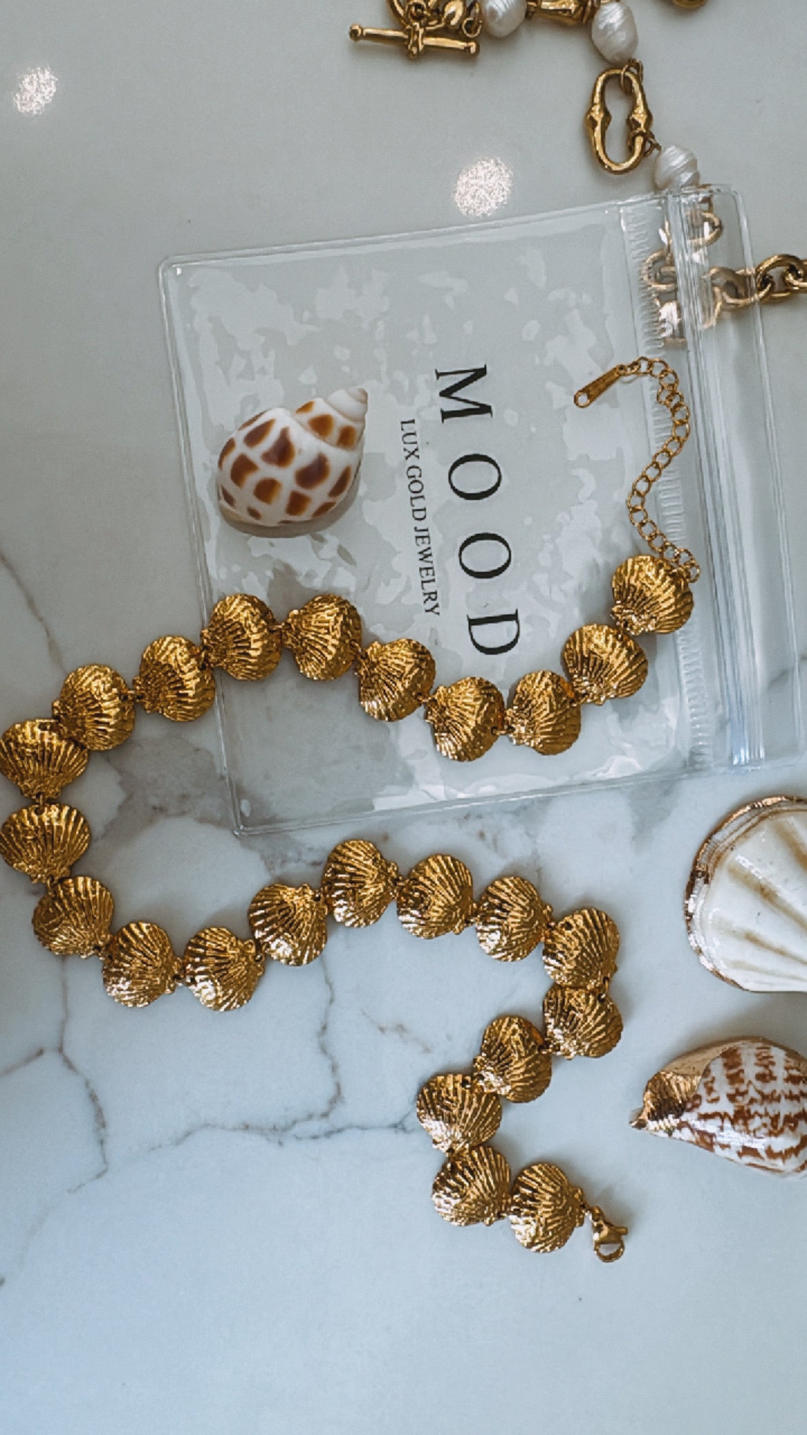 Gold Shells Necklace