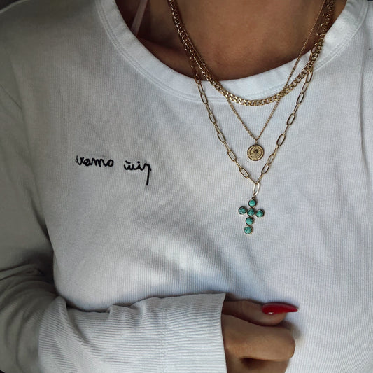 Pre-Stacked Turquoise Layers Set