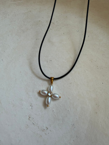 Opal Cross Necklace