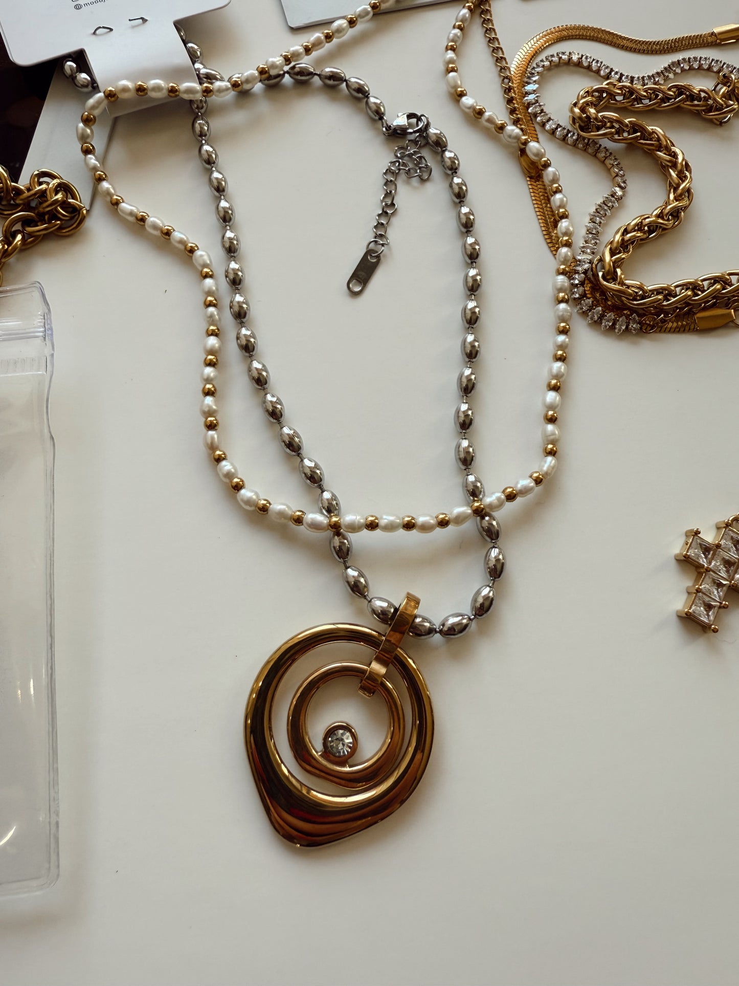 Spiraling Gold Necklace
