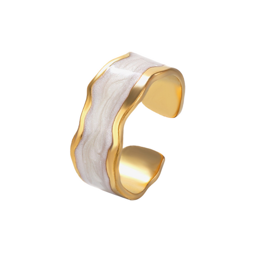Summer Pearl Open Ring