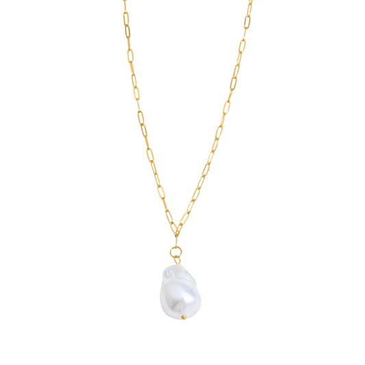 Coastal Pearl Drop Necklace