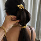 Girls Gold Bow Hair Tie