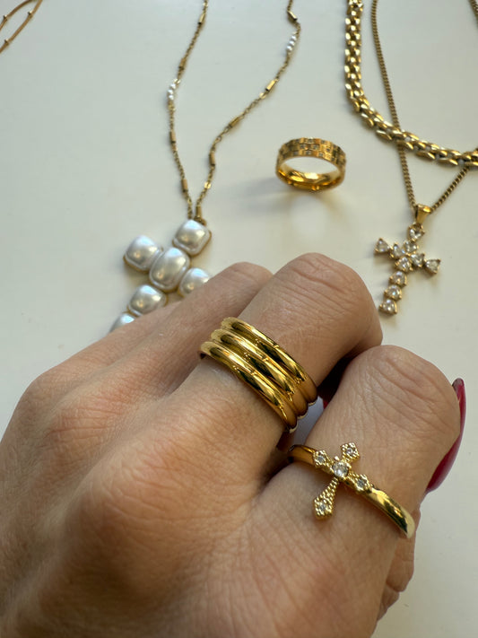 Reverie Cross Open Ring