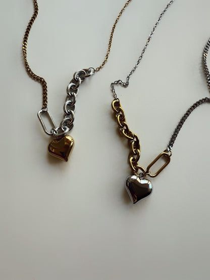 Mixed Love Heart Necklace
