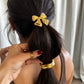 Girls Gold Bow Hair Tie