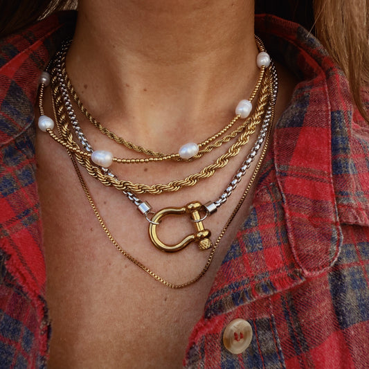 Sunkissed Drifter Pearl Necklace