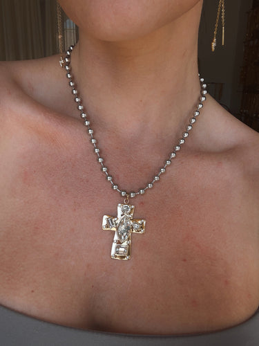 Sutton Statement Cross Necklace