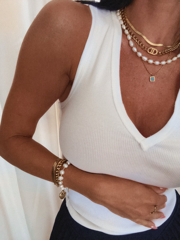 Golden Coastline Pearl Necklace