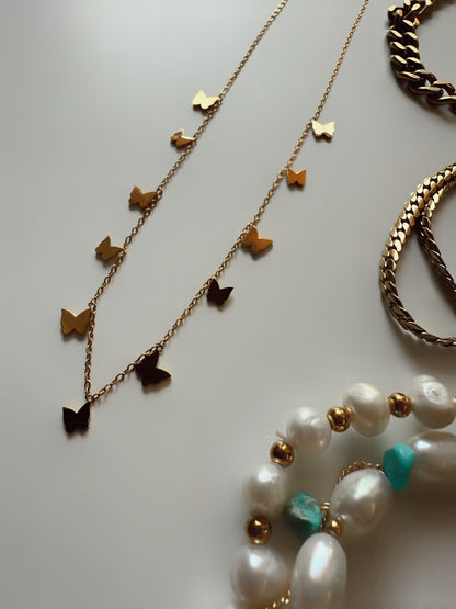 Charley Butterfly or Star Charm Necklace