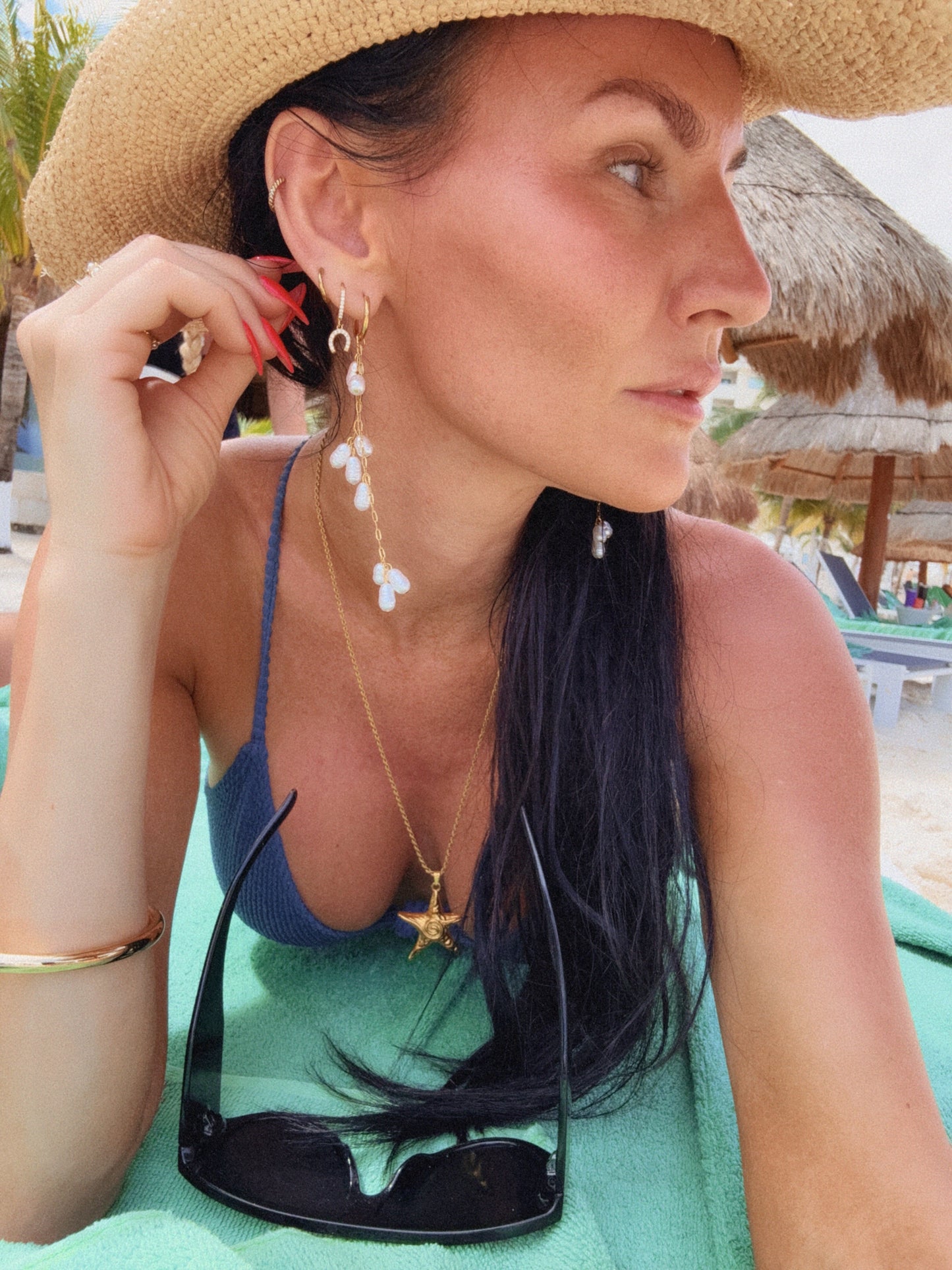 Positano Pearl Drop Earrings