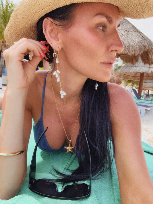 Positano Pearl Drop Earrings
