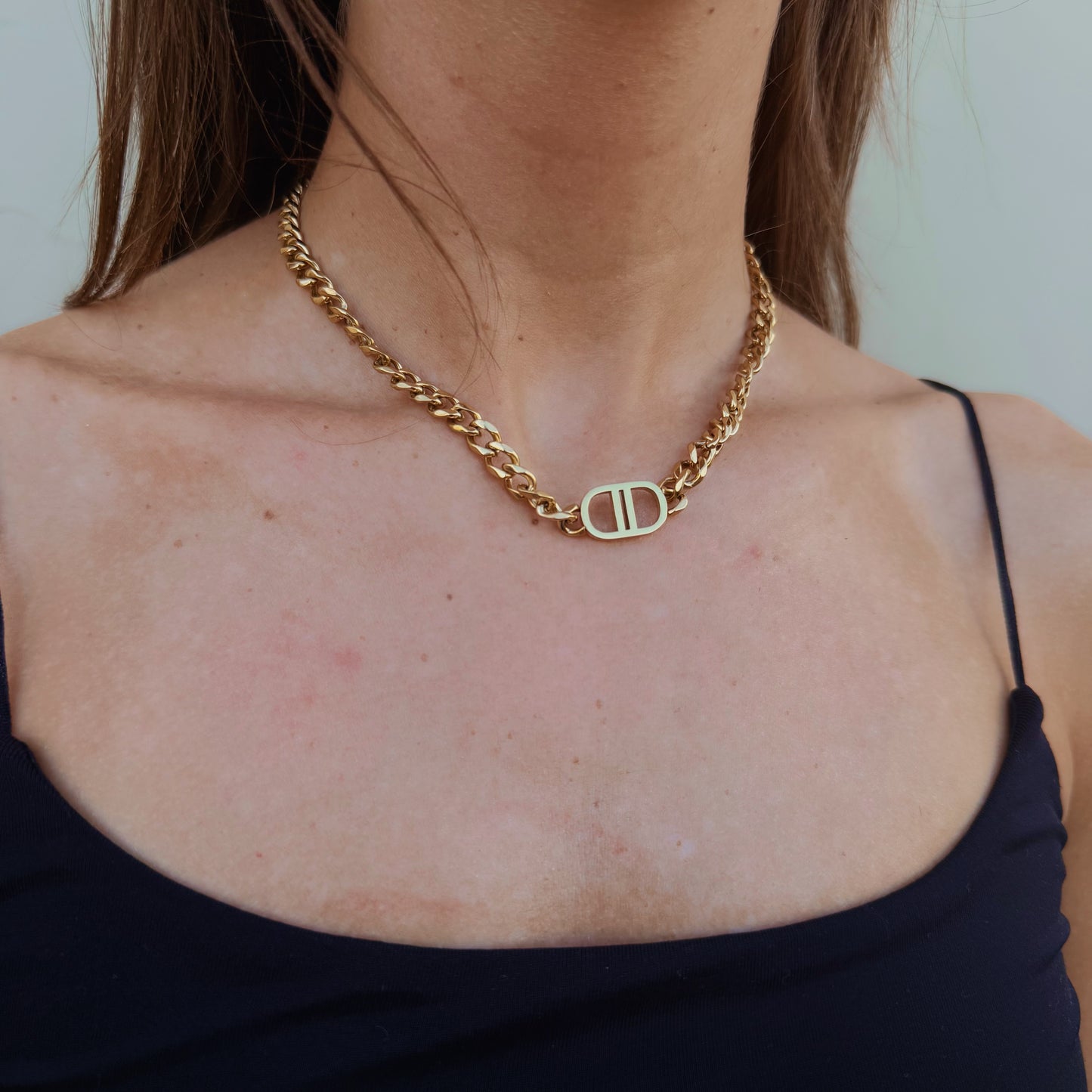 Edgy Cuban Chain Choker