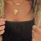 Hera Pearl Cross Necklace