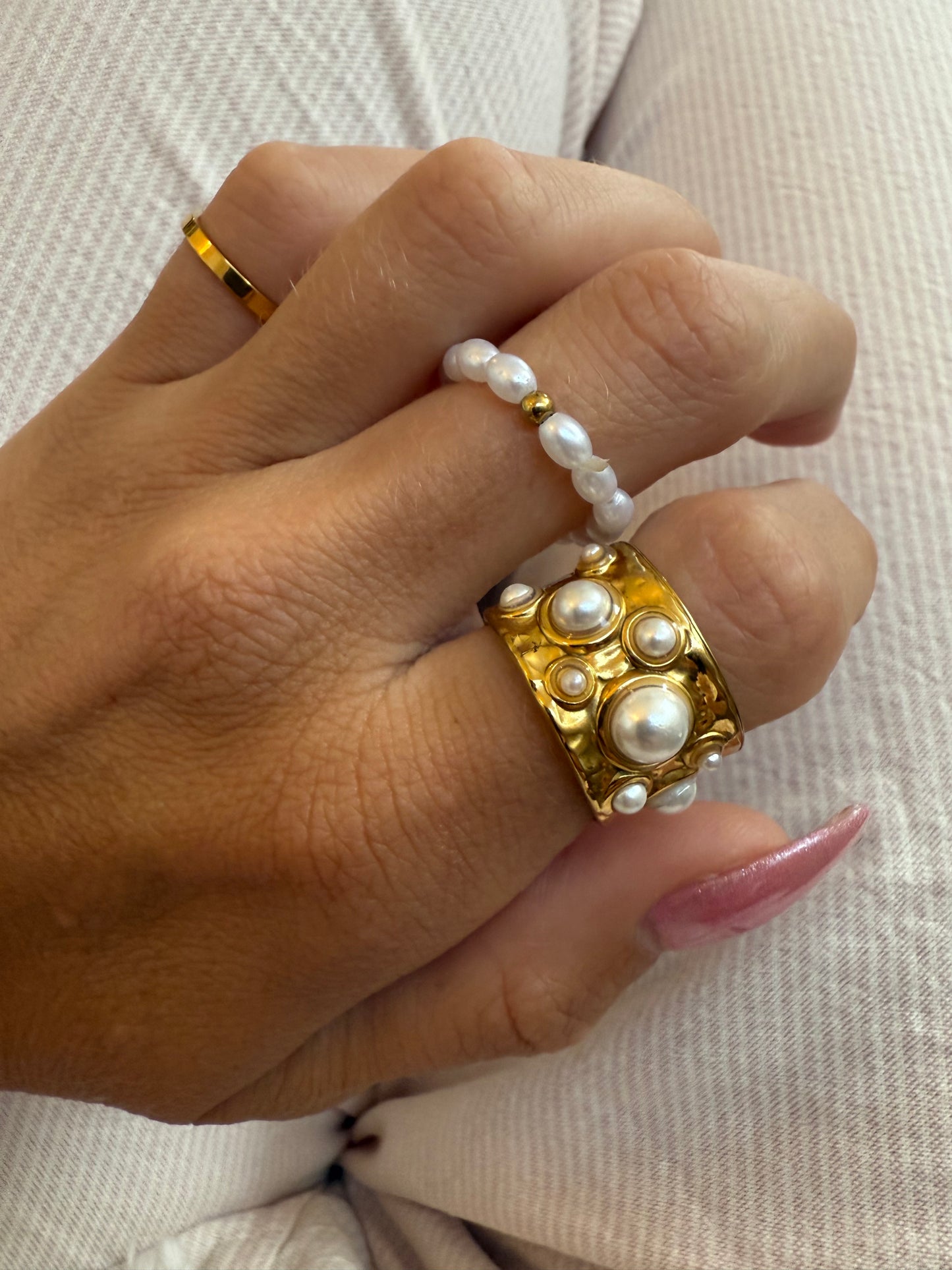 Golden Tide Open Ring
