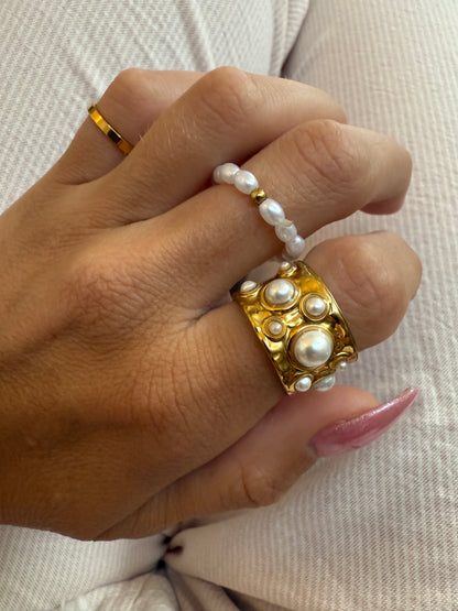 Golden Tide Open Ring