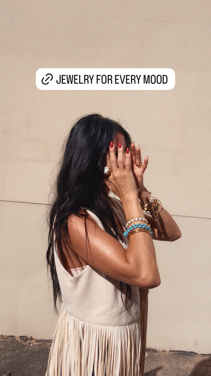 18k Sunkissed Pearl Statement Ring