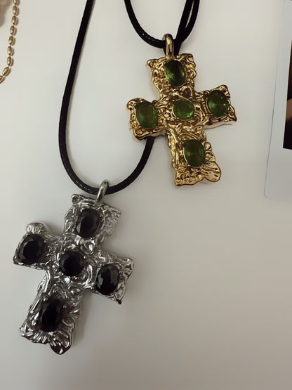 Elizabeth Cross Necklace