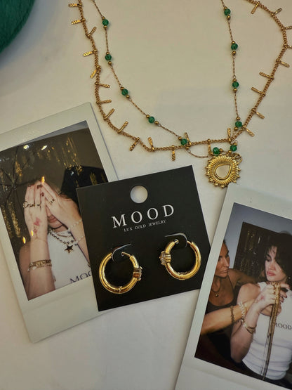 Diamond Spark Huggies