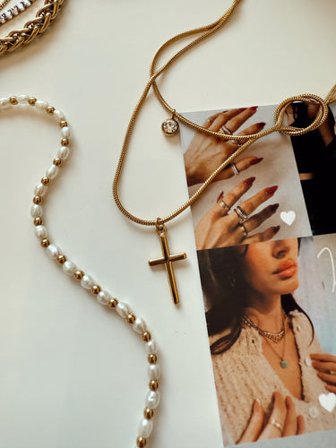 Noa Layered Cross Necklace
