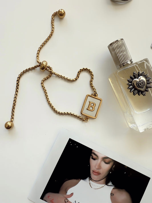 Signature Letter Initial Bracelet