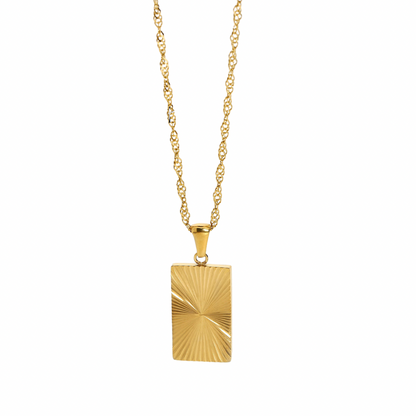 Golden Ray Pendant Necklace
