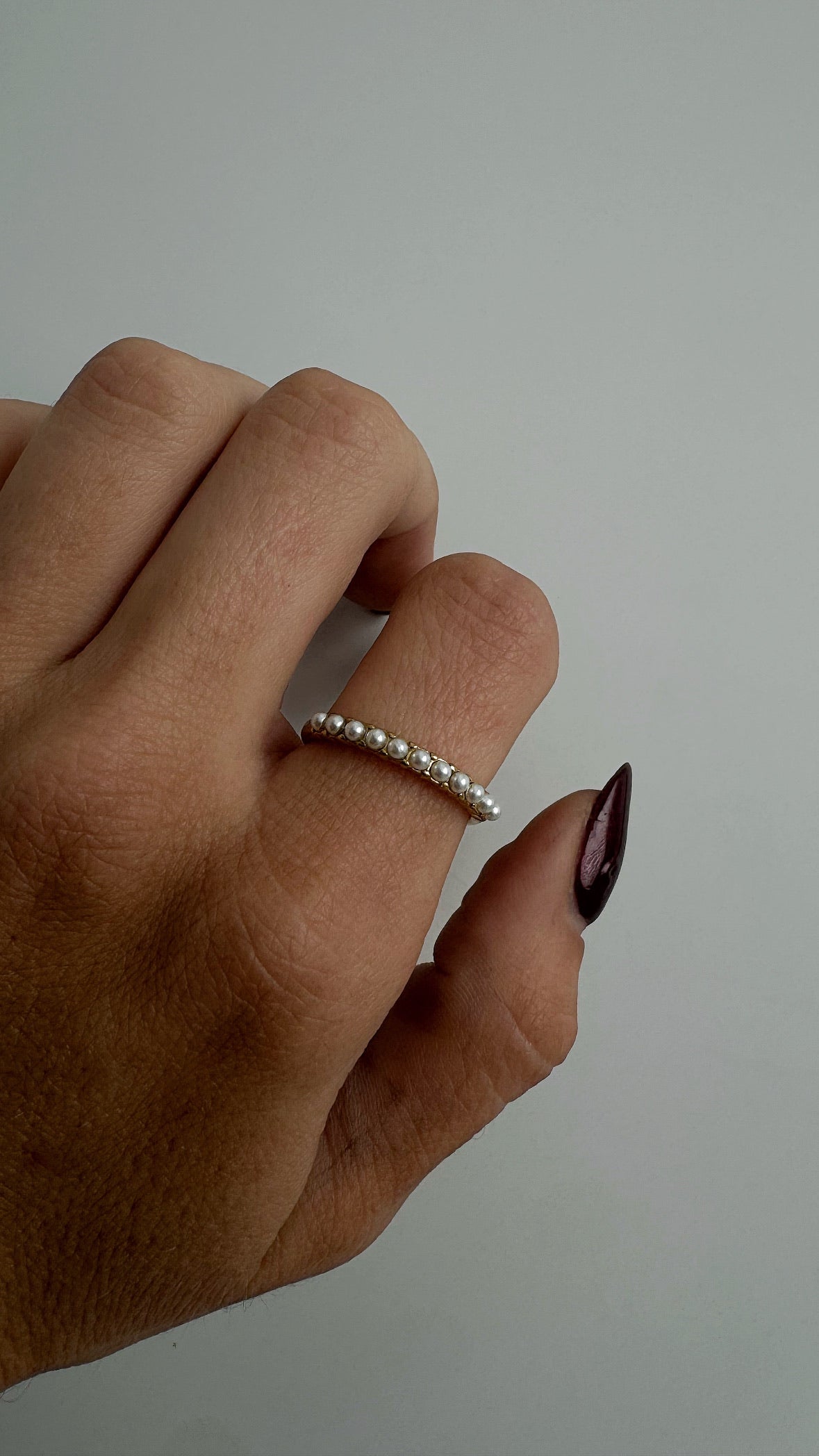 Pearly Stacker Ring