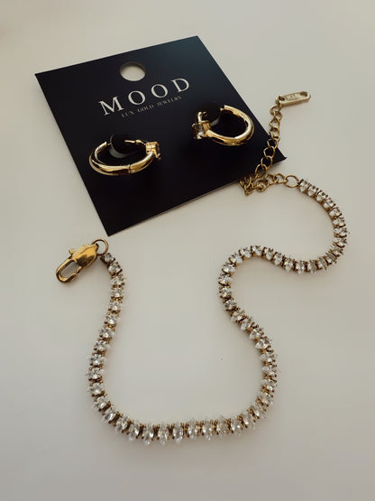 Diamond Spark Huggies