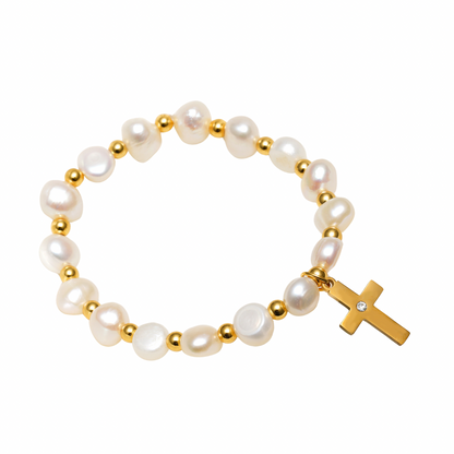 Cala Pearl Charm Bracelet
