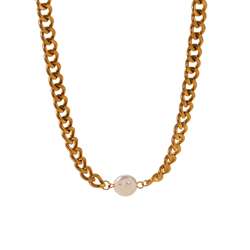 Golden Pearl Choker