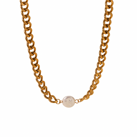 Golden Pearl Choker