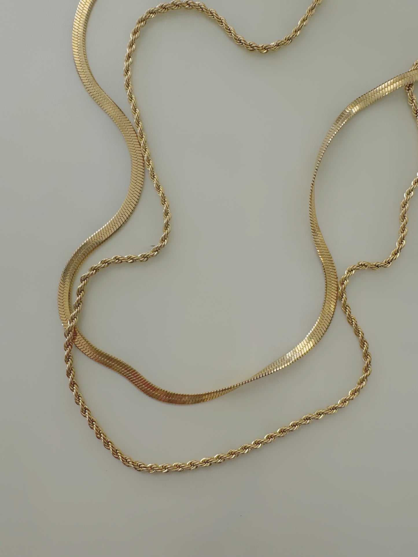 Pre-Stacked Henry Rope + Snake Chain Necklace