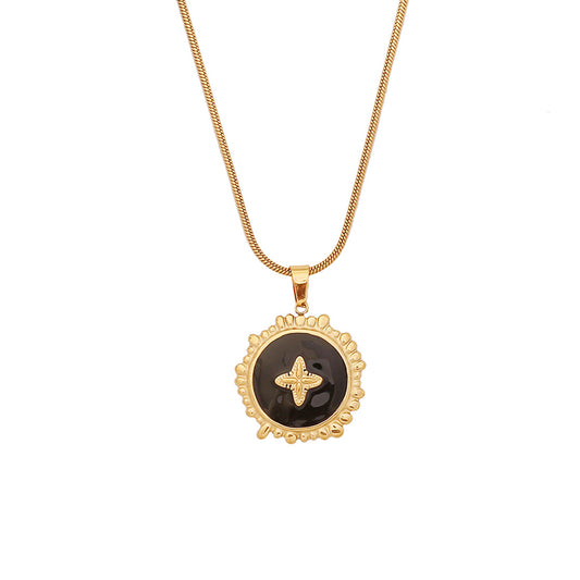 Noir Cross Necklace