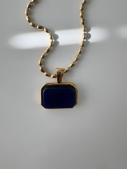 Santorini Blue Pendant Necklace