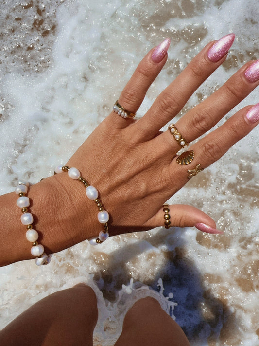 Seafoam Pearl Ring