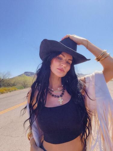 Rebel Hearts Statement Cross Necklace