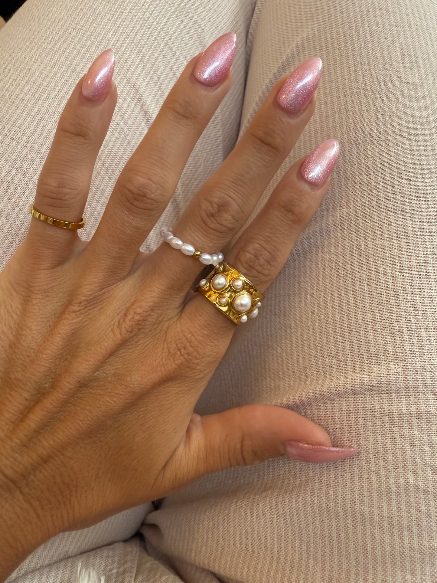 Golden Tide Open Ring