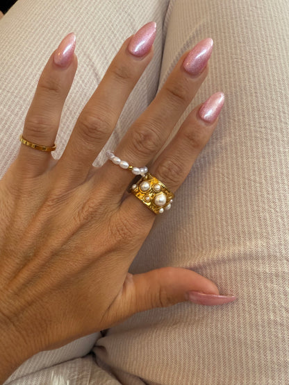 Golden Tide Open Ring