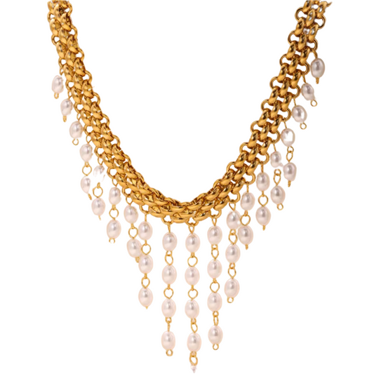 Golden Hour Fringe Necklace