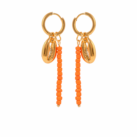 Sunkissed Cowrie Dangles
