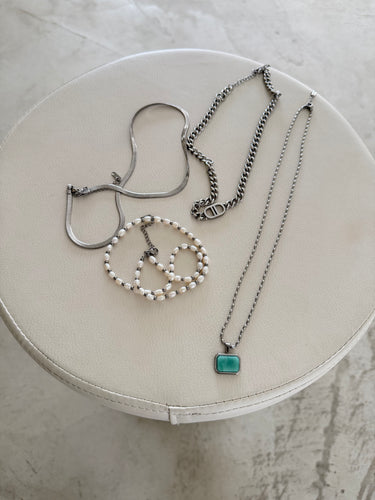 4 Piece Favorite Necklace Set (Silver Edition)
