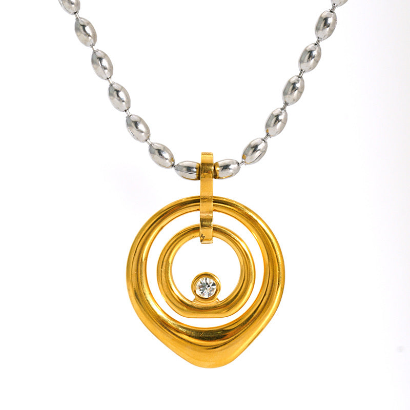 Spiraling Gold Necklace