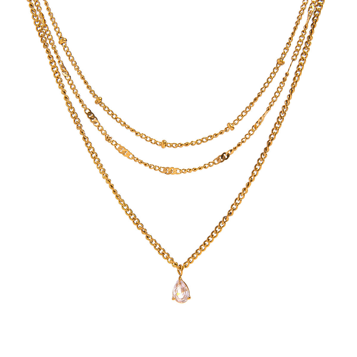 Sol Layers Necklace Pre-Stacked