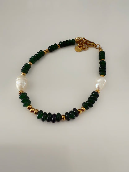 Emerald Pearl Bracelet