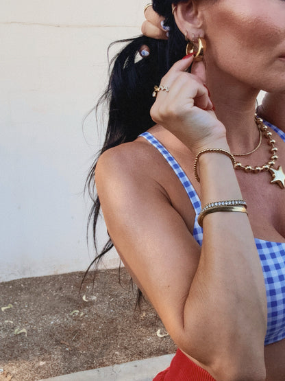 Starlight Beaded Necklace (4th of July Collection)