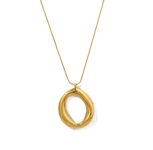 Golden Wave Pendant