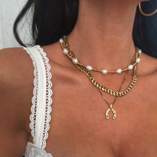 Lucky You Horse Shoe Necklace