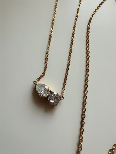 White Stone Necklace